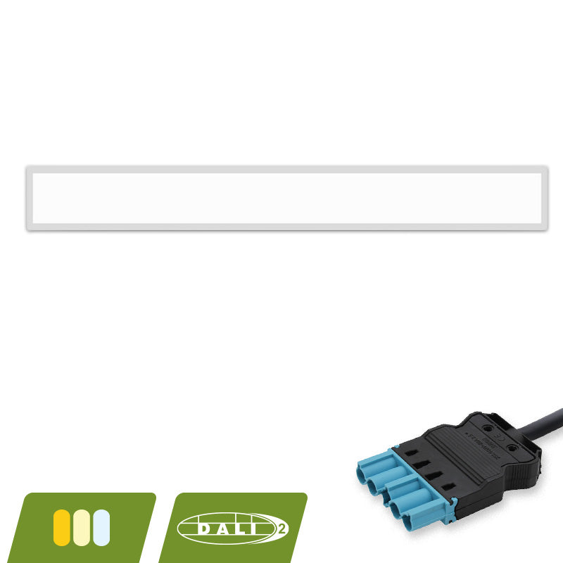 Back-lit LED paneel Pontus 150x20 cm 30 W | DALI, CCT-switch – wit LED paneel